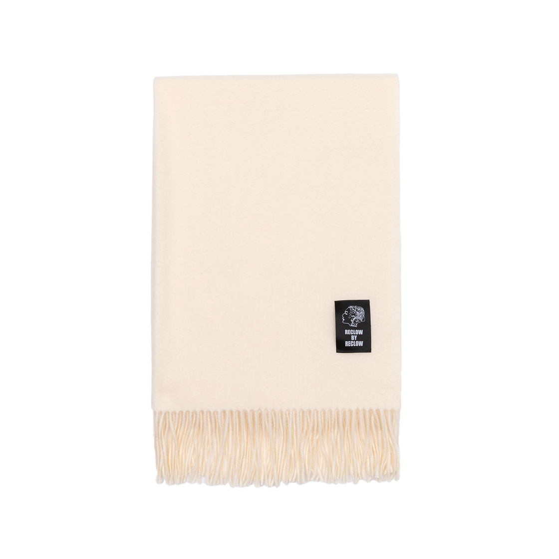 리끌로우 무지 머플러 아이보리(RECLOW Plain Muffler Ivory) - 2