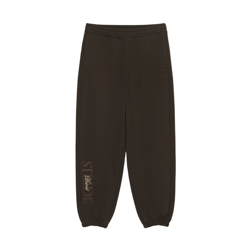 1100FS254FP01X003234 [6% 적립] FILA Lettering Jogger Pants Dark Brown