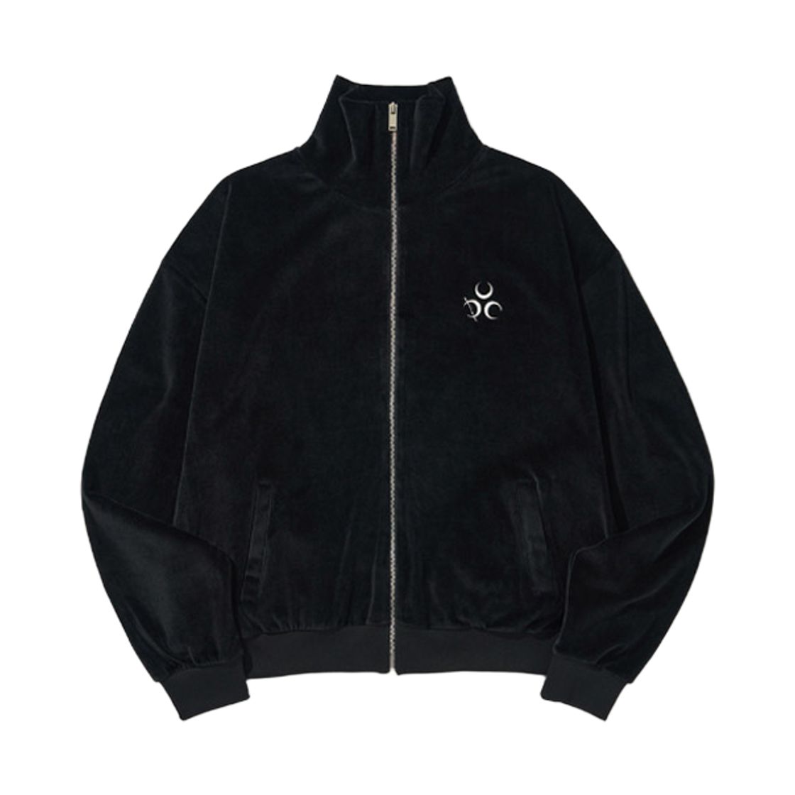SVZIPUPBK DAUSPICE Signature Velour Zip-up Black