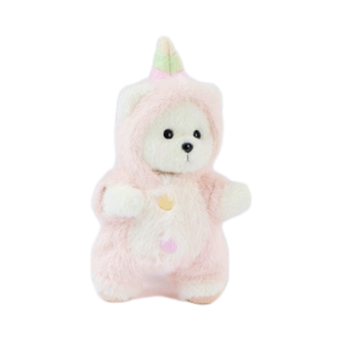 - Teddy Tales Lina Bear Unicorn Jumpsuit Keyring White