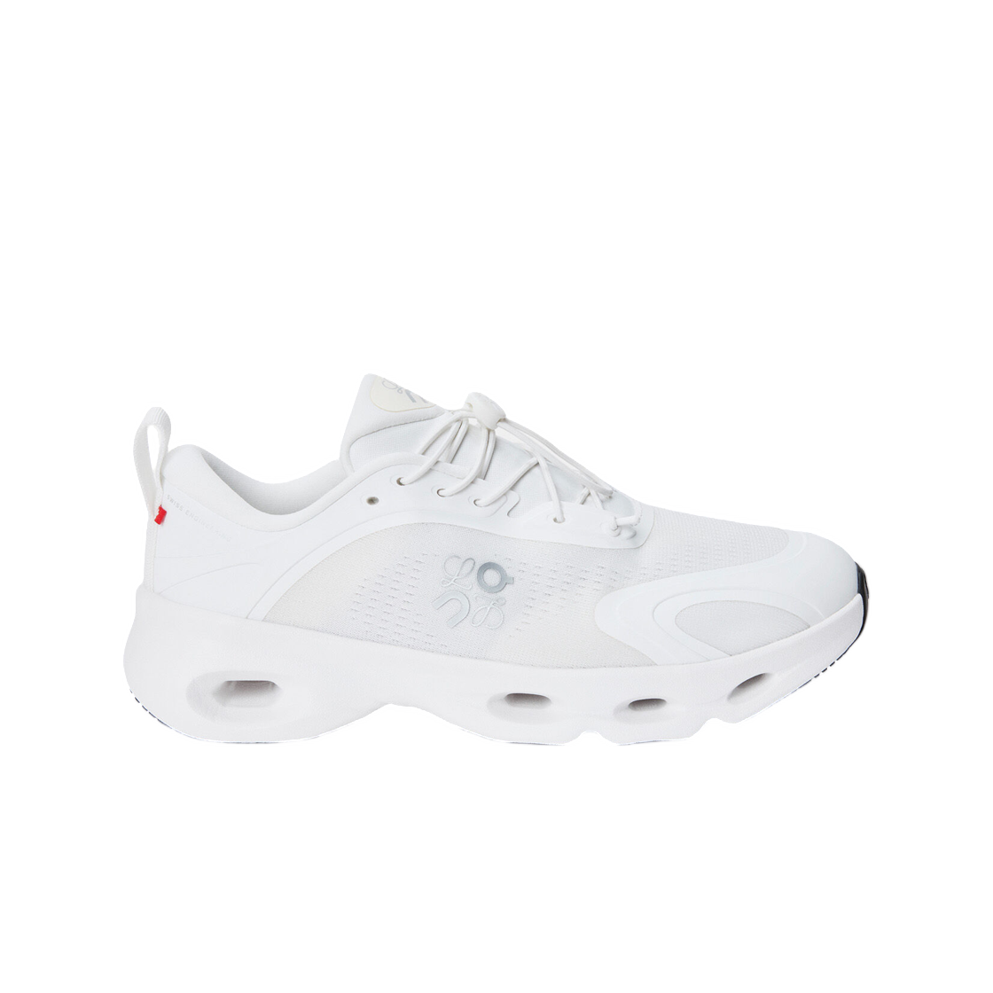 로에베 x 온 러닝 클라우드솔로 스니커즈 화이트 라이트 그레이(Loewe x On Running Cloudsolo Sneakers White Light Grey)