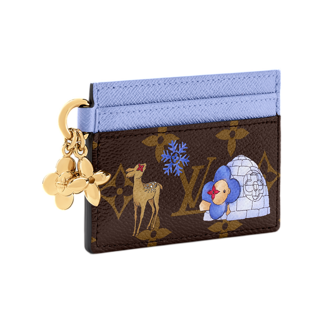 루이비통 LV 참 카드 홀더 모노그램 블루 프로스트(Louis Vuitton LV Charm Card Holder Monogram Blue Frost) - 2