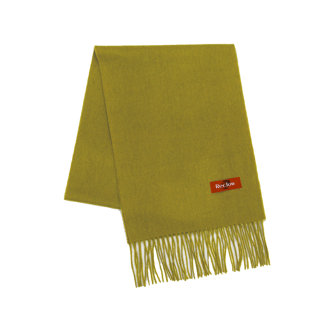 리끌로우 울 100% 머플러 올리브 그린(RECLOW Wool 100% Muffler Olive Green)