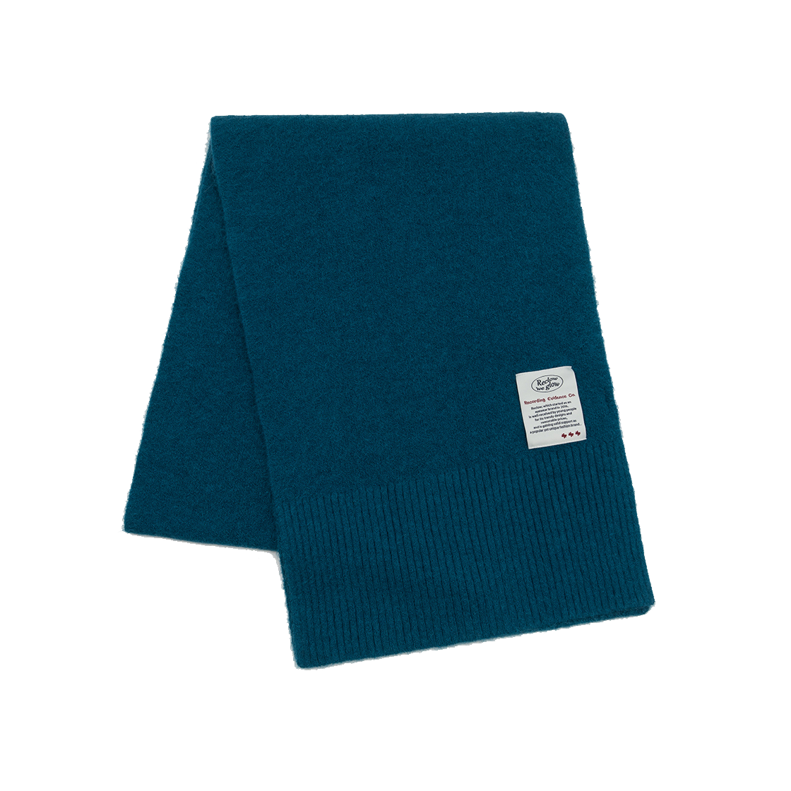 리끌로우 울터치 니트 머플러 터쿼이즈(RECLOW Wool Touch Knit Muffler Turquoise)