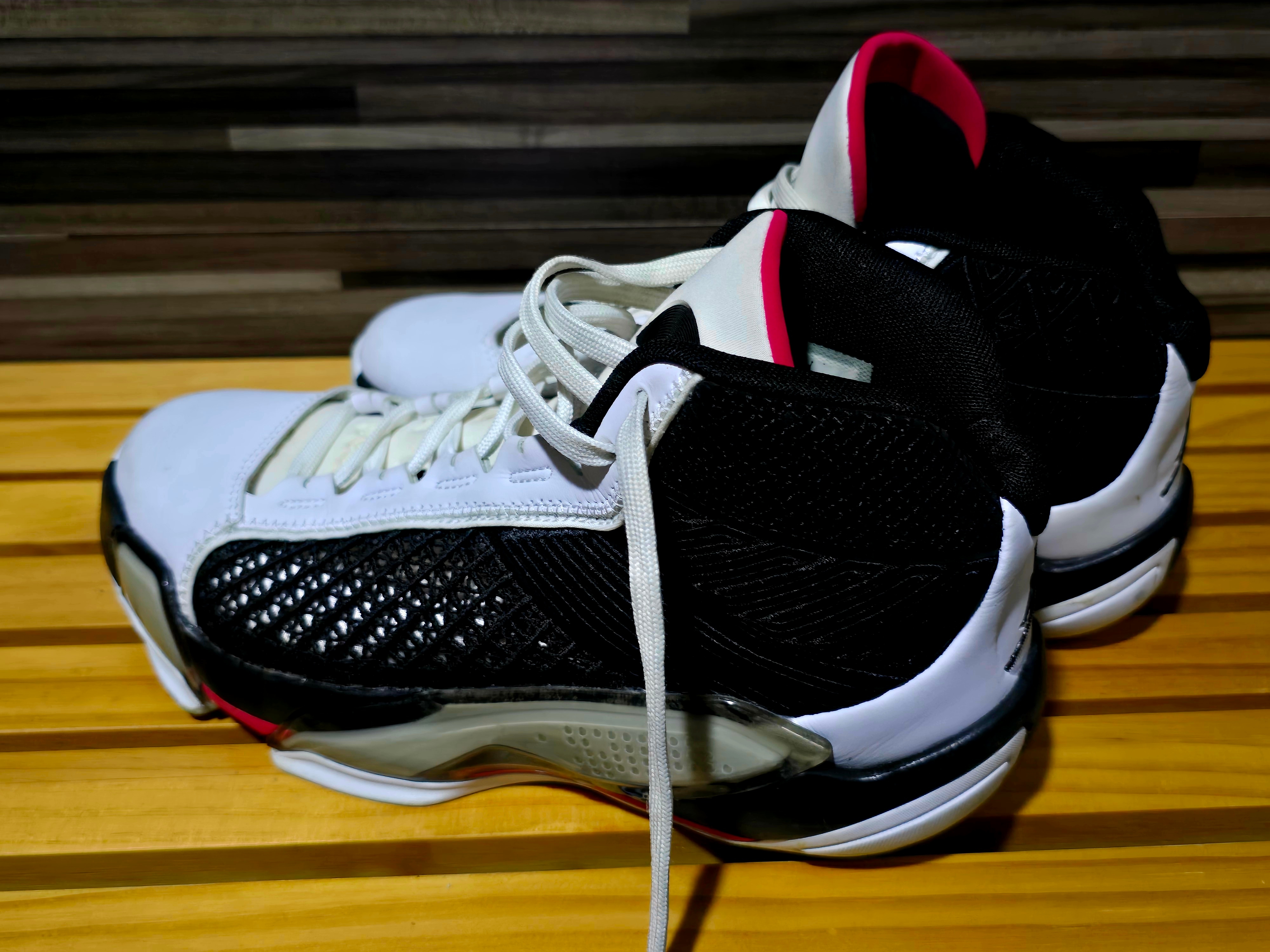 Jordan XXXVIII Fundamentals White Black 착용 스타일