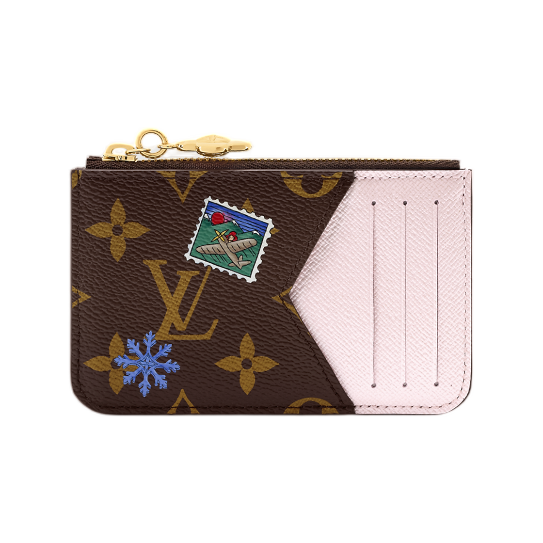 M15333 Louis Vuitton Romy Card Holder Monogram Snowy Pearl