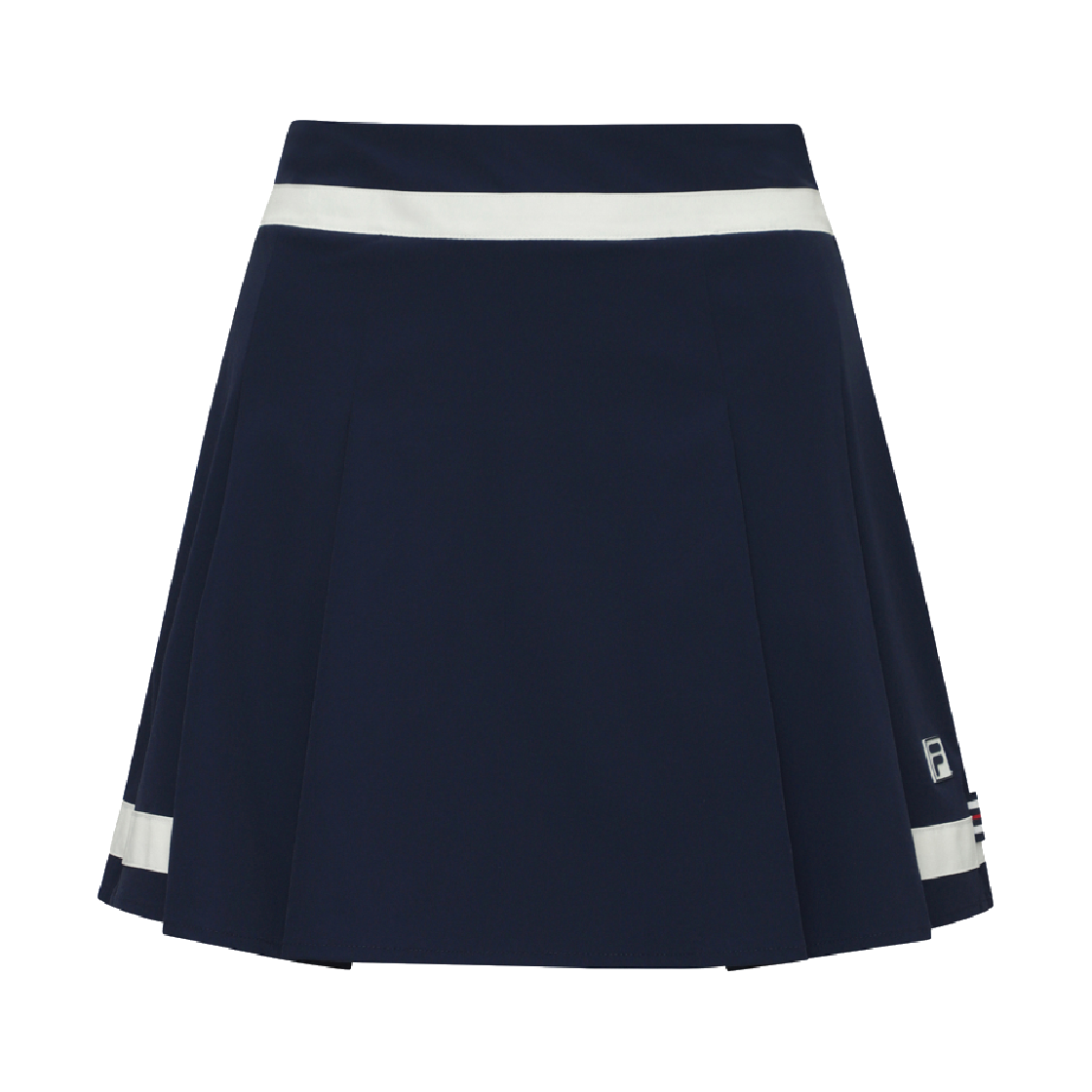 1100FS253SK11F001452 [6% 적립] FILA Line Color Pleats Skirt Navy