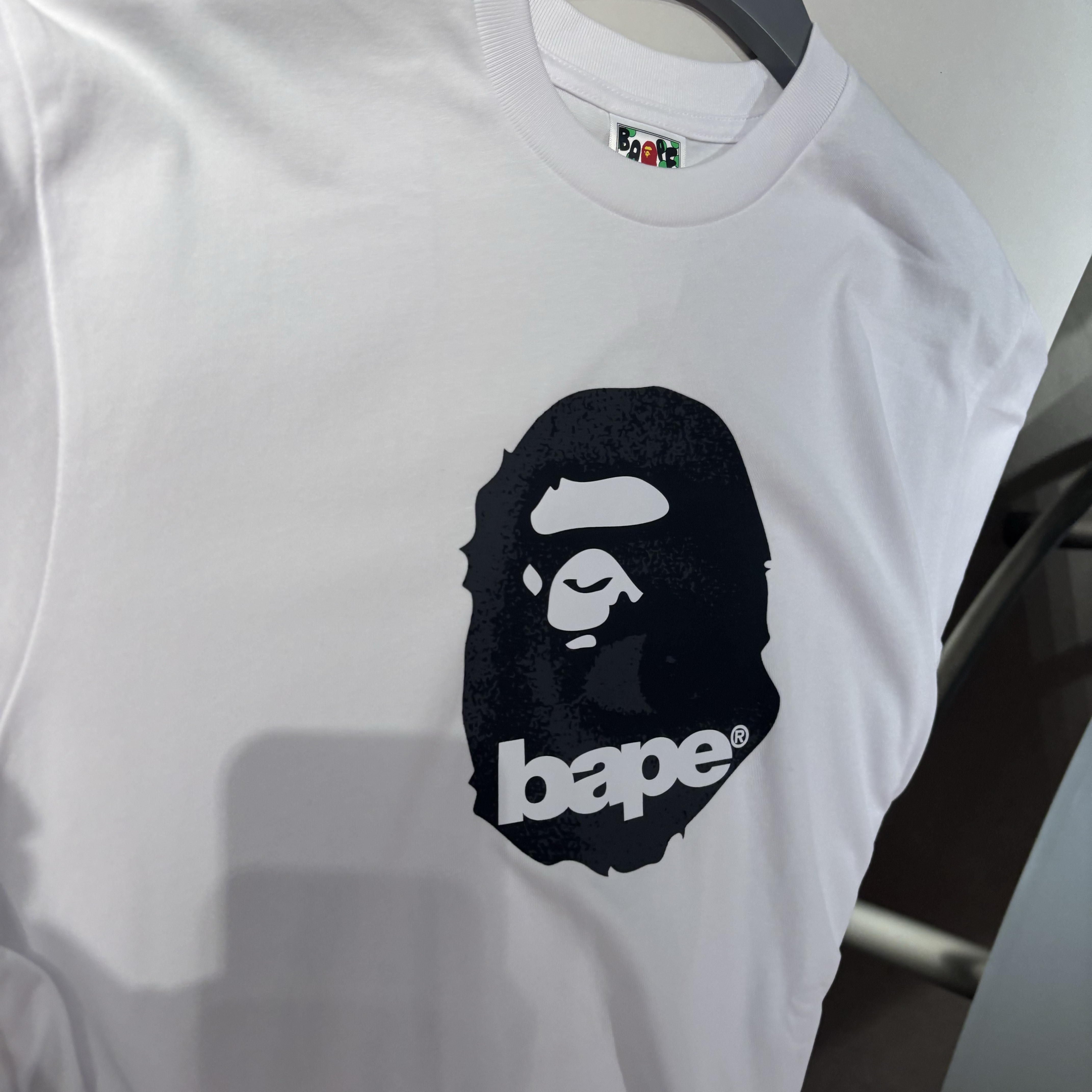 BAPE Ape Head Relaxed Fit T-Shirt White 착용 스타일