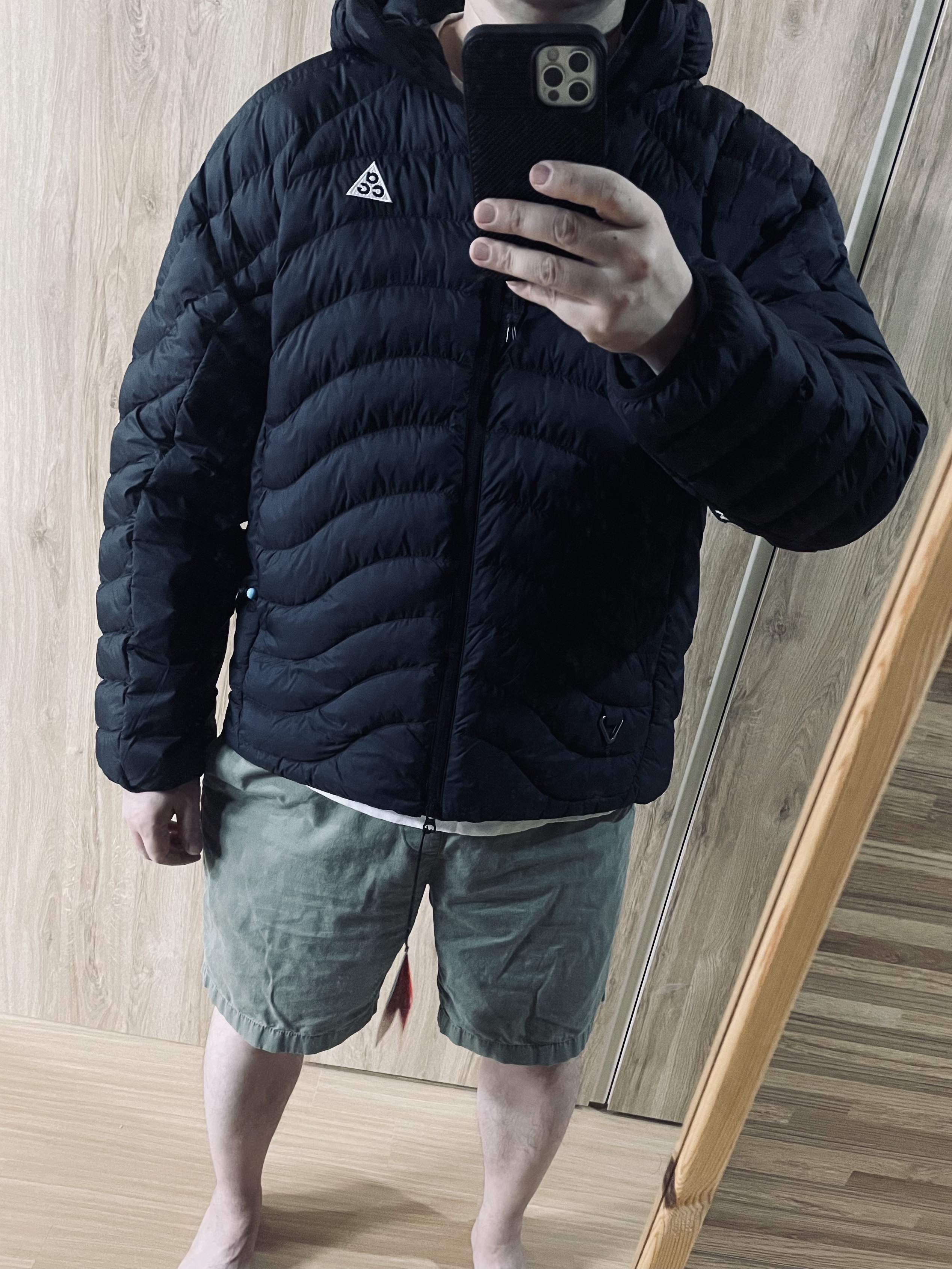Nike ACG Lava Flow Therma-Fit ADV Jacket Black Summit White - Asia 착용 스타일 - 1
