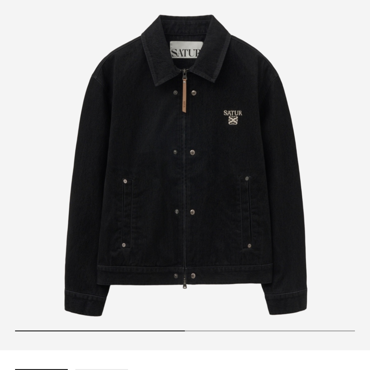 Acne Studios Two Pocket Oversized Jacket Blue, SATUR Teo Velvet Denim Jacket Black 착용 스타일 - 2