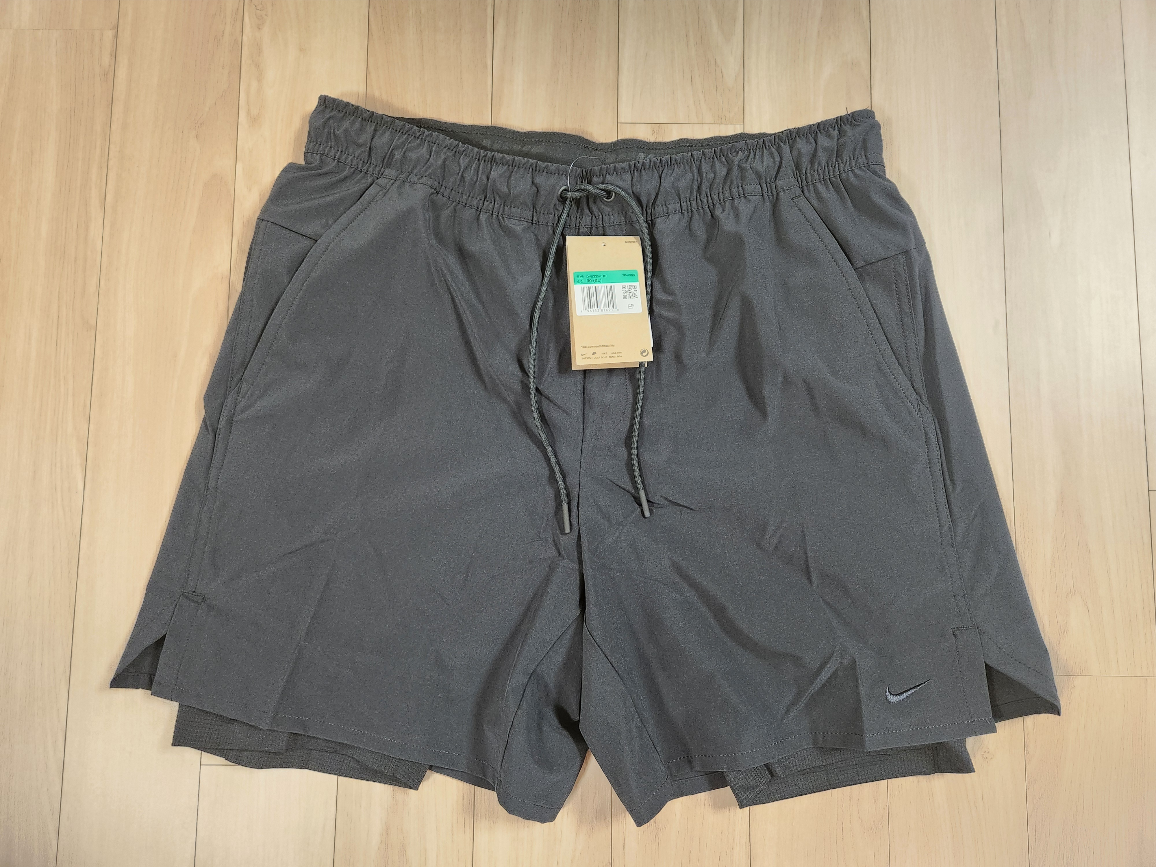 Nike Dri-Fit Unlimited 7 Inch 2 in 1 Versatile Shorts Black - Asia 착용 스타일
