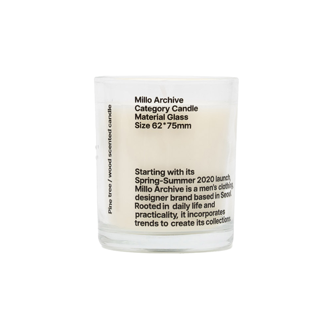 ML695WHT Millo Archive Essence House Scented Candle White