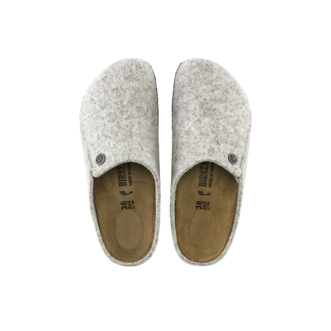 버켄스탁 체르마트 펠트 라이트 그레이 - 내로우(Birkenstock Zermatt Felt Light Gray - Narrow) - 2