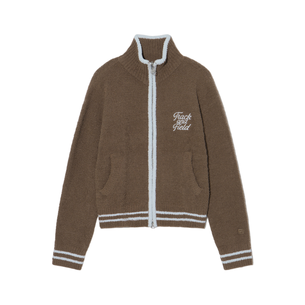 1100FS254ST01F001217 [6% 적립] FILA Sweater Zip-Up Brown
