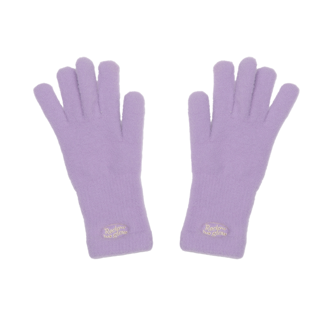 리끌로우 플러피 로고 장갑 퍼플(RECLOW Fluffy Logo Glove Purple) - 2