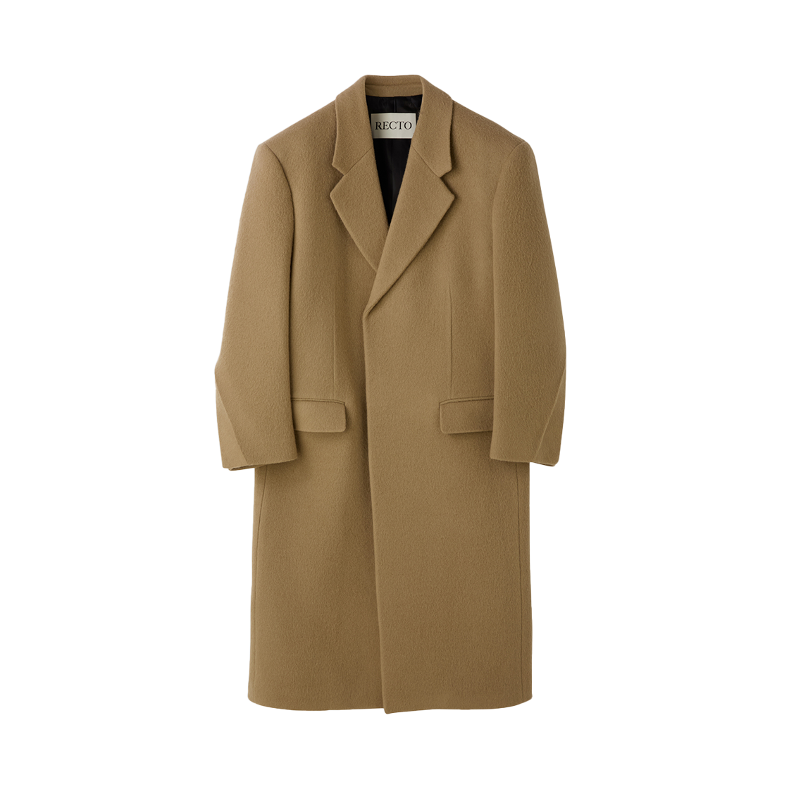 RM25WWCT003KK Recto Hairy Wool Single Coat Light Khaki