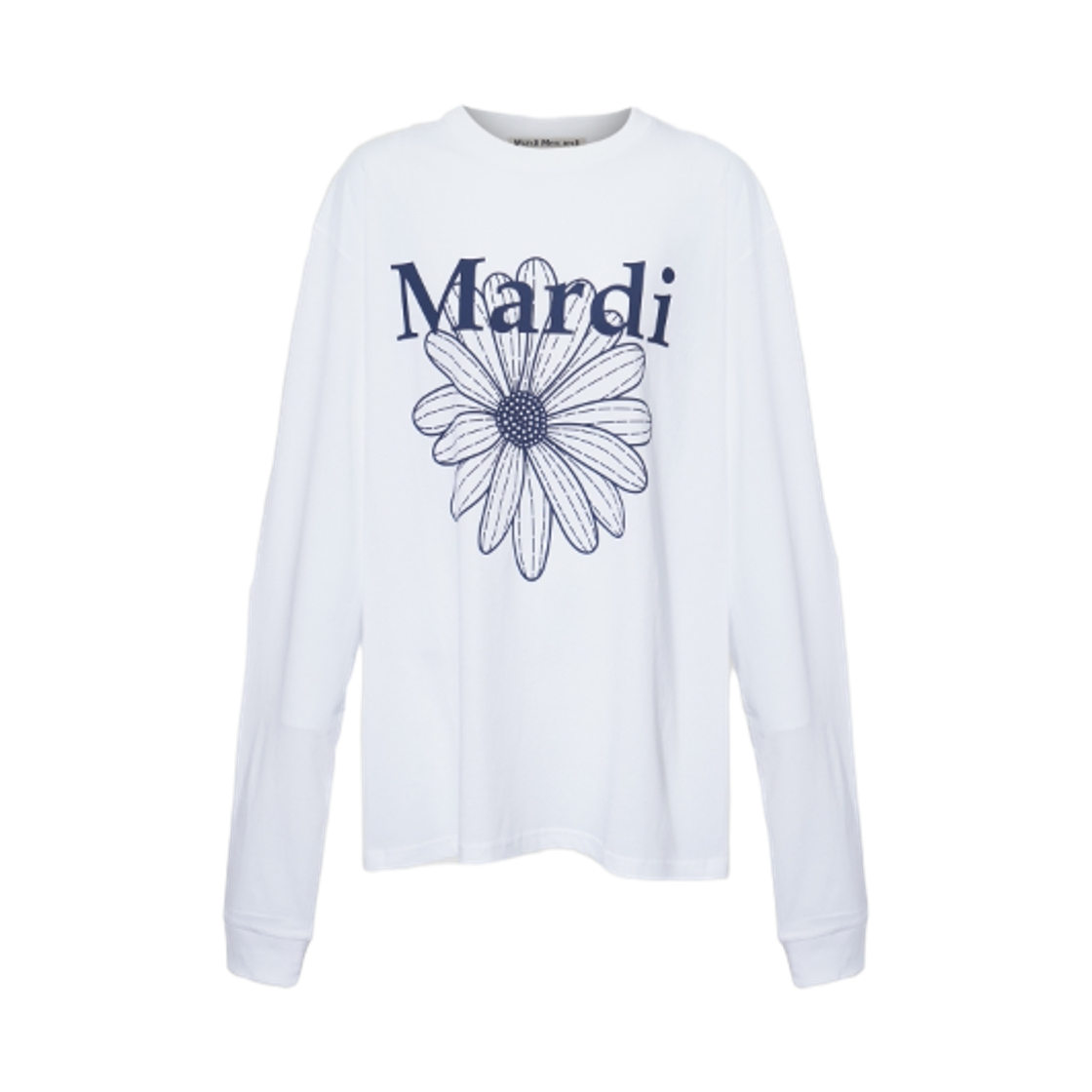 마르디 메크르디 롱슬리브 플라워마르디 화이트 네이비(Mardi Mercredi Long Sleeve Flowermardi White Navy)