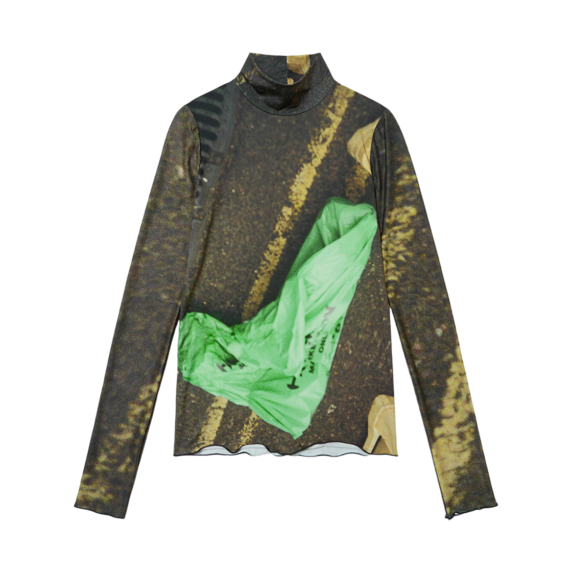 S25FW2004PRD SEEN Hi-Neck Printing Long Sleeve Road