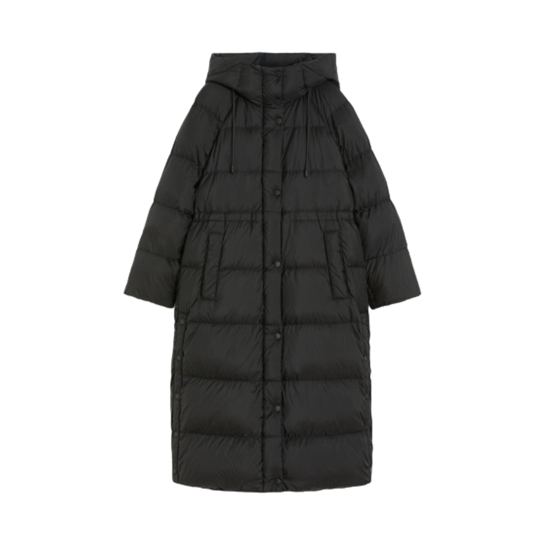 NOVAK-005 (W) Weekend Max Mara Novak Water-Repellent Canvas Reversible Down Jacket Black