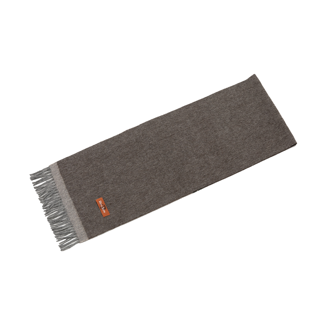 리끌로우 울 100% 배색 머플러 투톤브라운(RECLOW Wool 100% Muffler TwoTone Brown) - 3