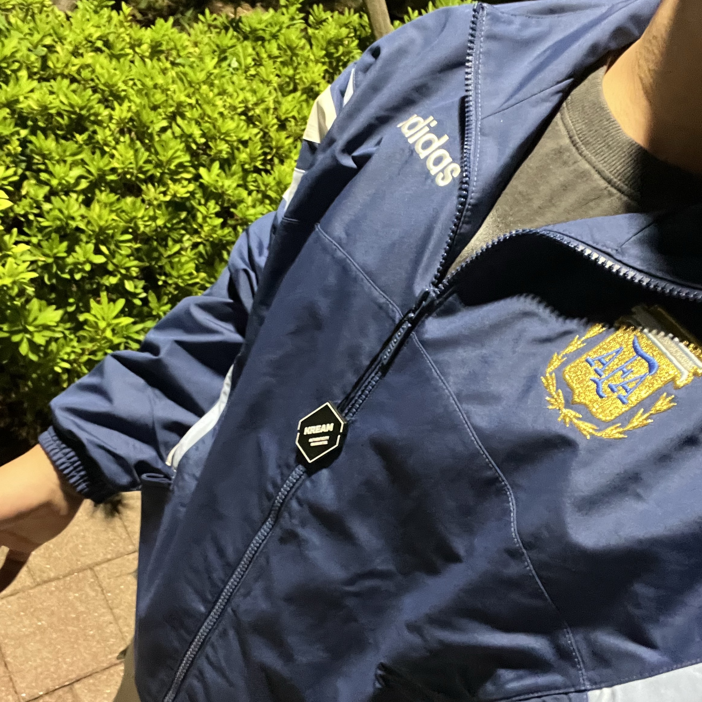 Adidas Argentina 1994 Woven Track Jacket Mute Purple - KR Sizing 착용 스타일