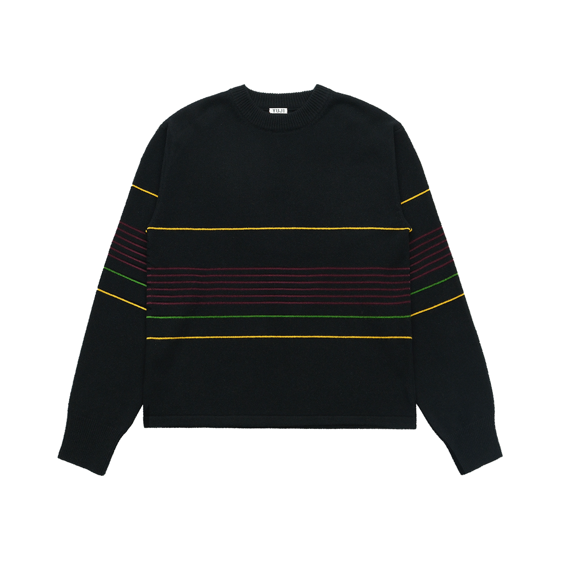 유지 스트라이프 니트 탑 멀티 컬러(YUJI Stripe Knit Top Multi Color)