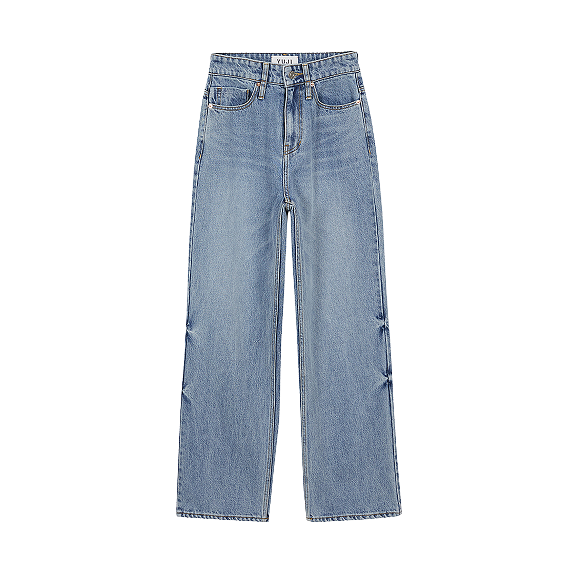 YJ-C01-DP008 YUJI Washed Denim Blue
