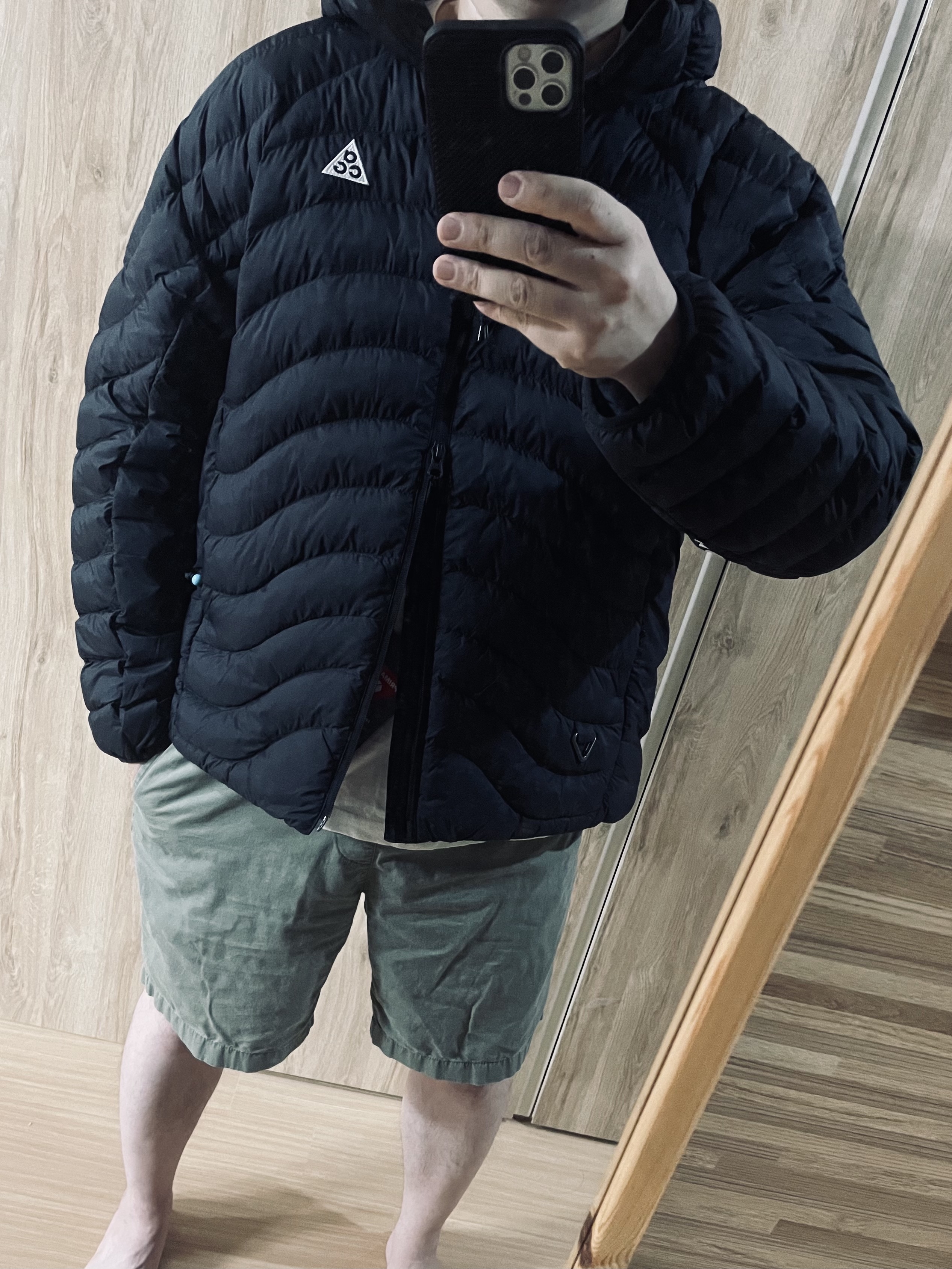 Nike ACG Lava Flow Therma-Fit ADV Jacket Black Summit White - Asia 착용 스타일 - 2