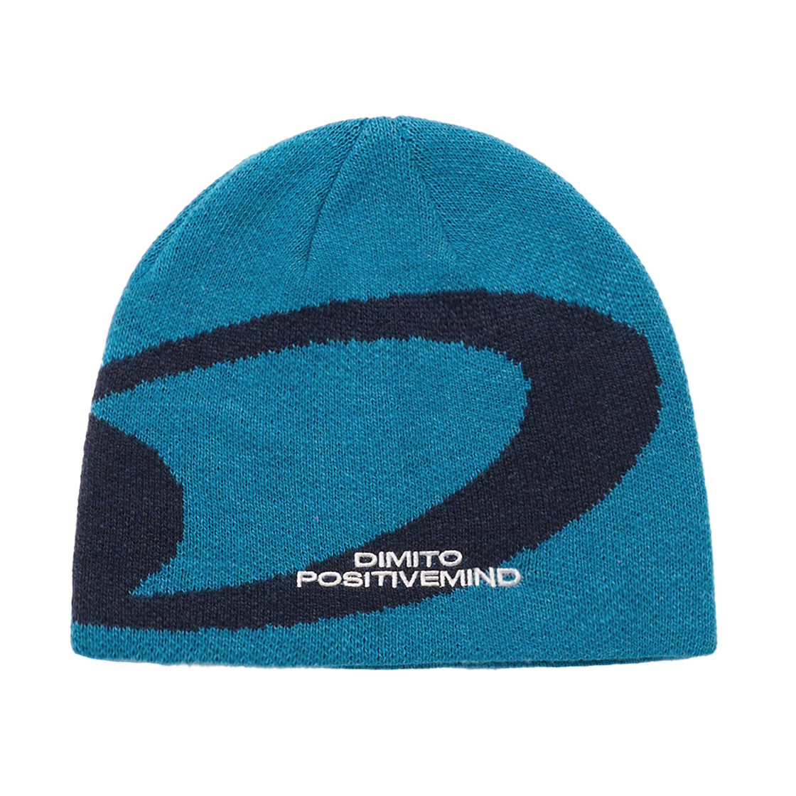 WVEN22126 Dimito New Big Logo Beanie Sea Blue