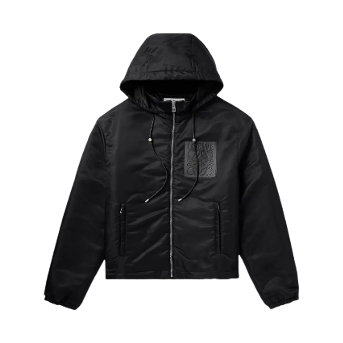 H526Y02W68-1100 Loewe Hooded Padded Jacket Black