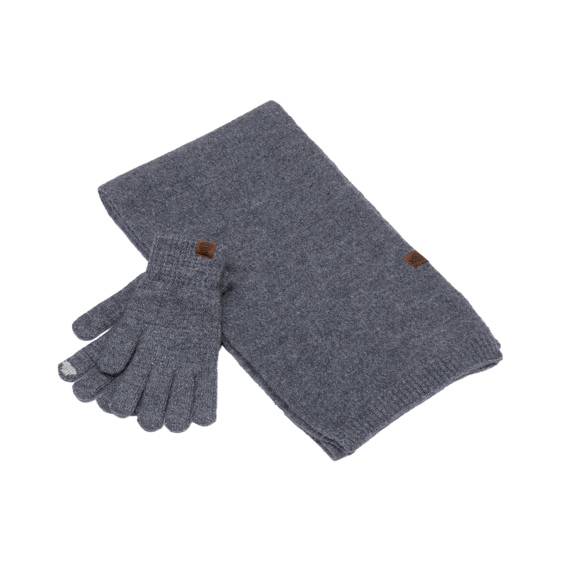 리끌로우 캔디 장갑 머플러 세트 차콜(RECLOW Candy Gloves Muffler Set Charcoal)