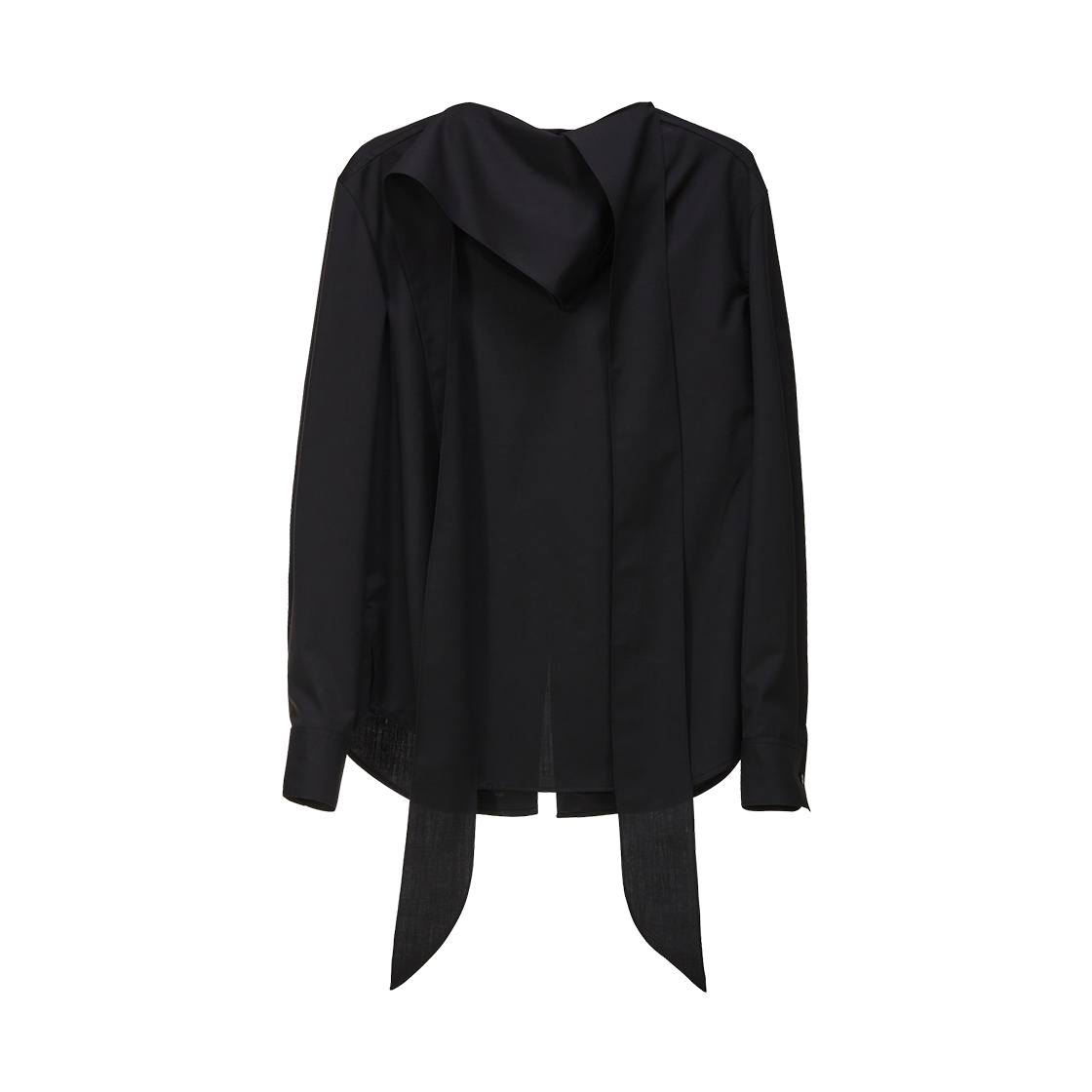 유지 스카프 블라우스 블랙(YUJI Scarf Blouse Black)