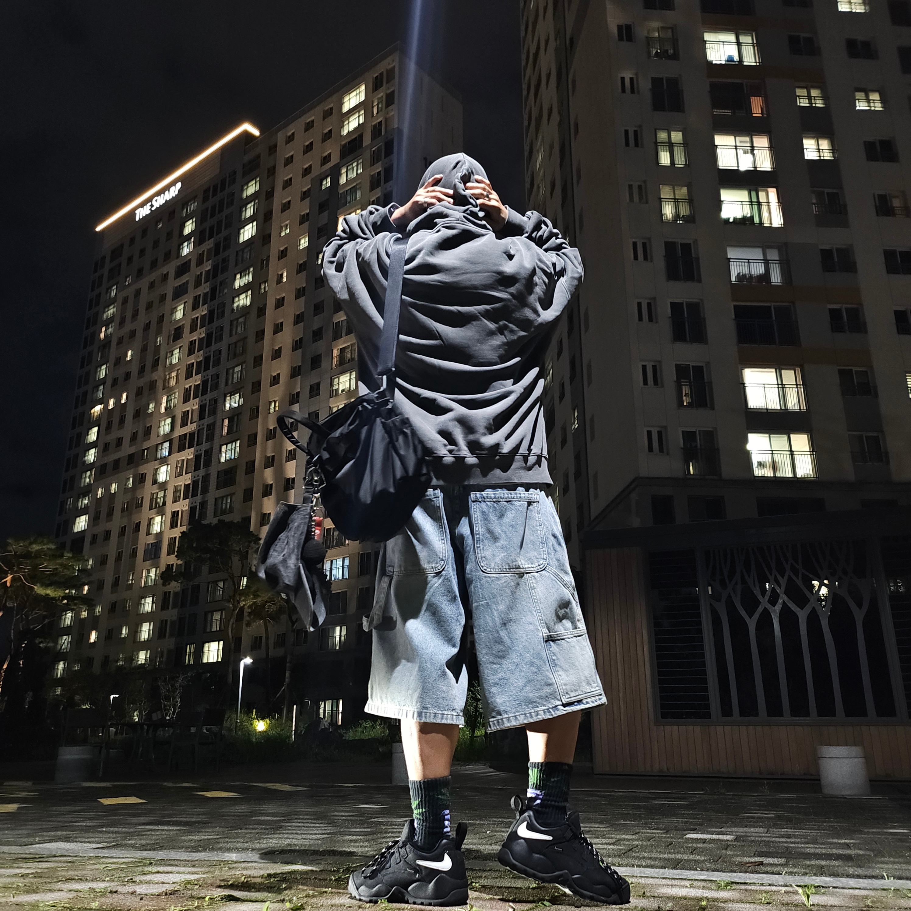 Diesel Dx1509 Stainless Steel Chain Necklace Silver, Supreme Denim Camp Cap Washed Black - 22FW 착용 스타일 - 3