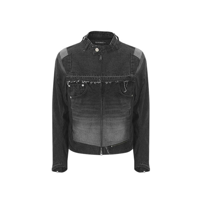 써저리 데님 바이커 자켓 블랙(Surgery Denim Biker Jacket Black)