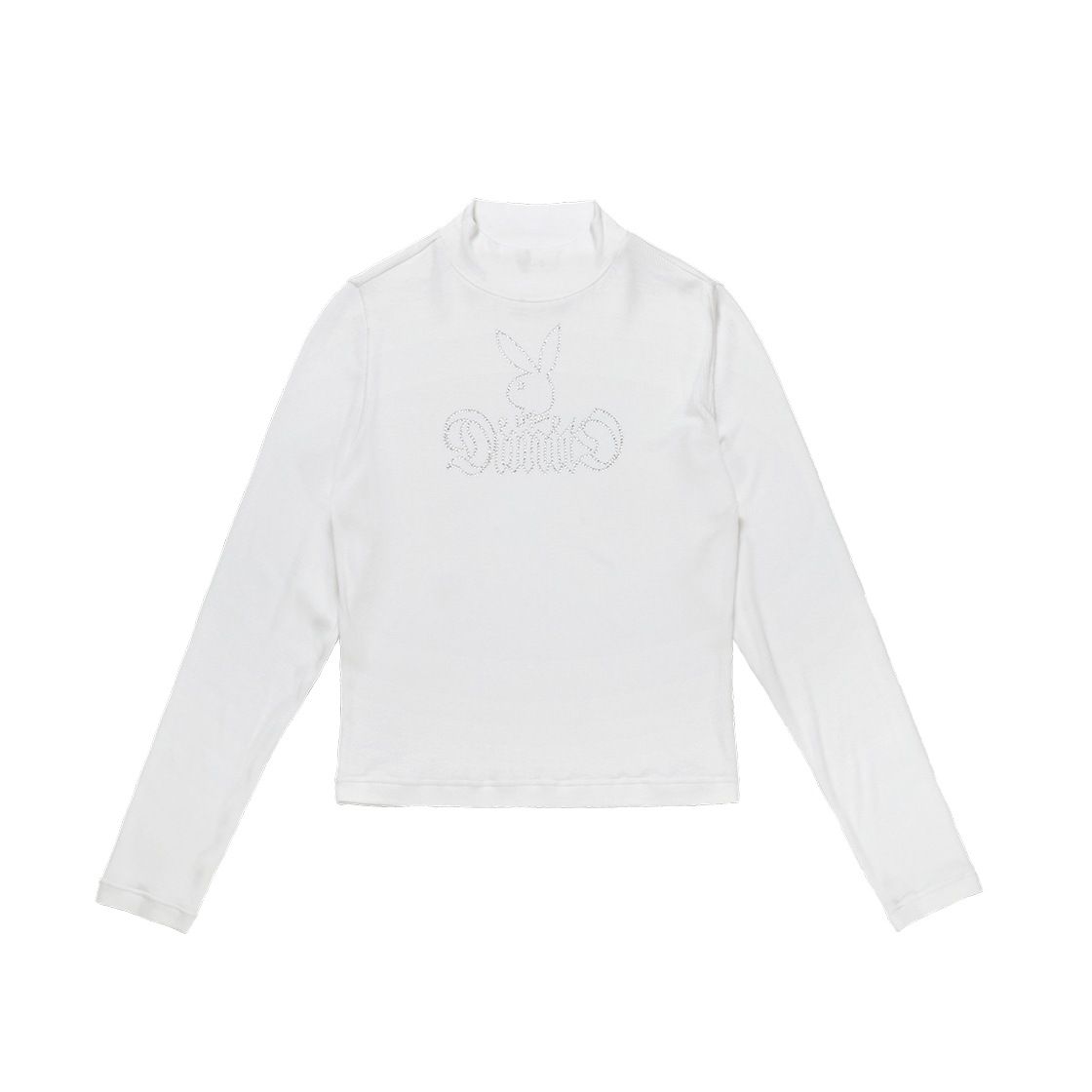 FVEG42212 [Dimito X PLAYBOY] Bunny Charmstone Neck Top White