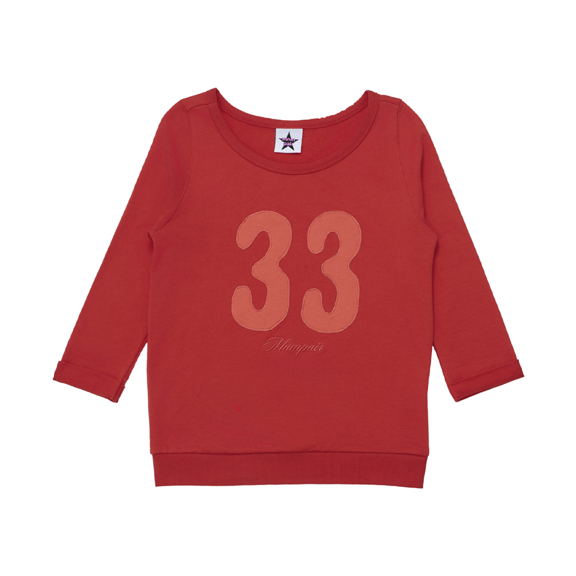 미니멀페어 33 스웨트셔츠 레드(mnmpair 33 Sweatshirt Red)