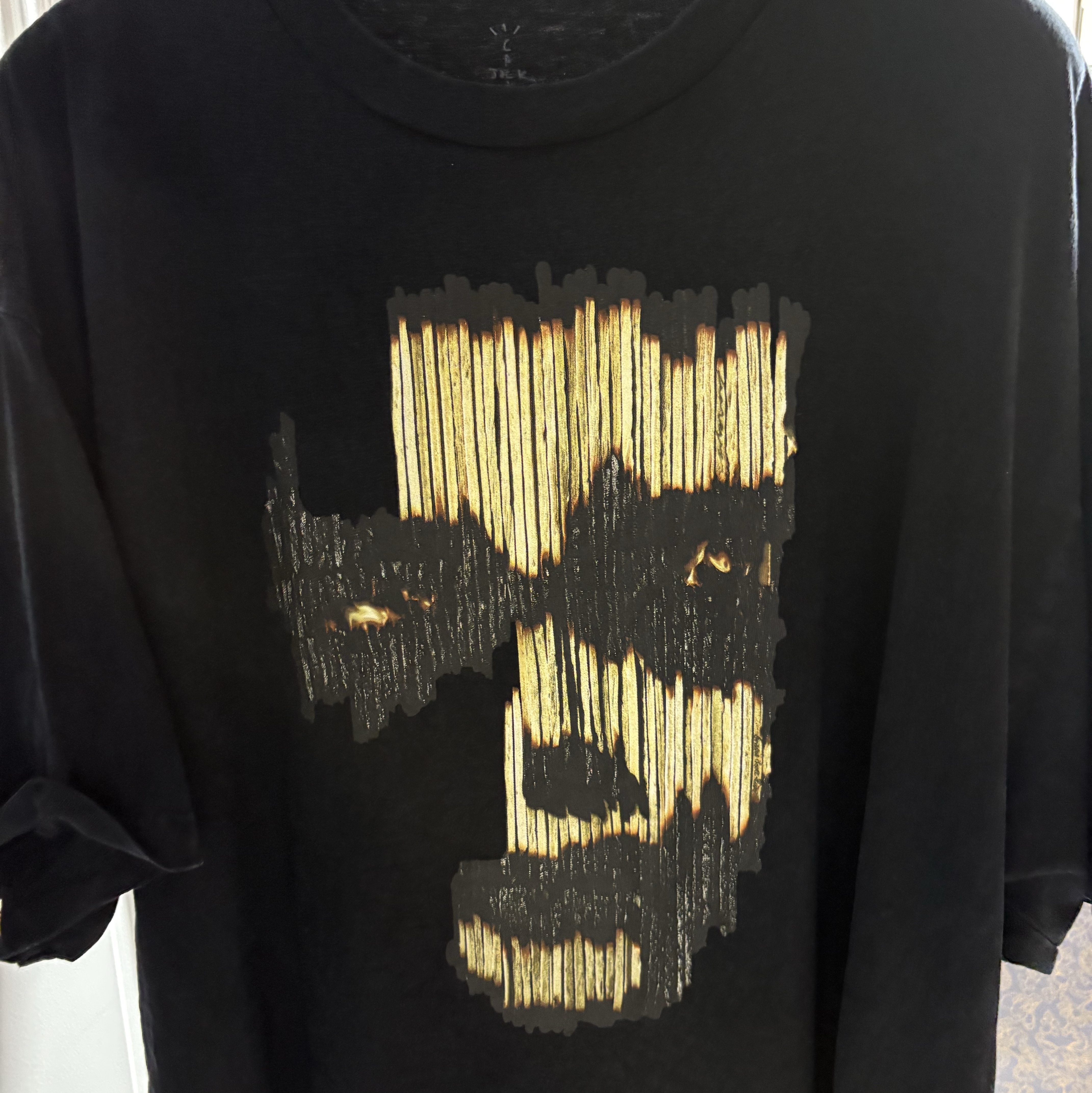 Travis Scott Nightshow Match T-Shirt Black 착용 스타일