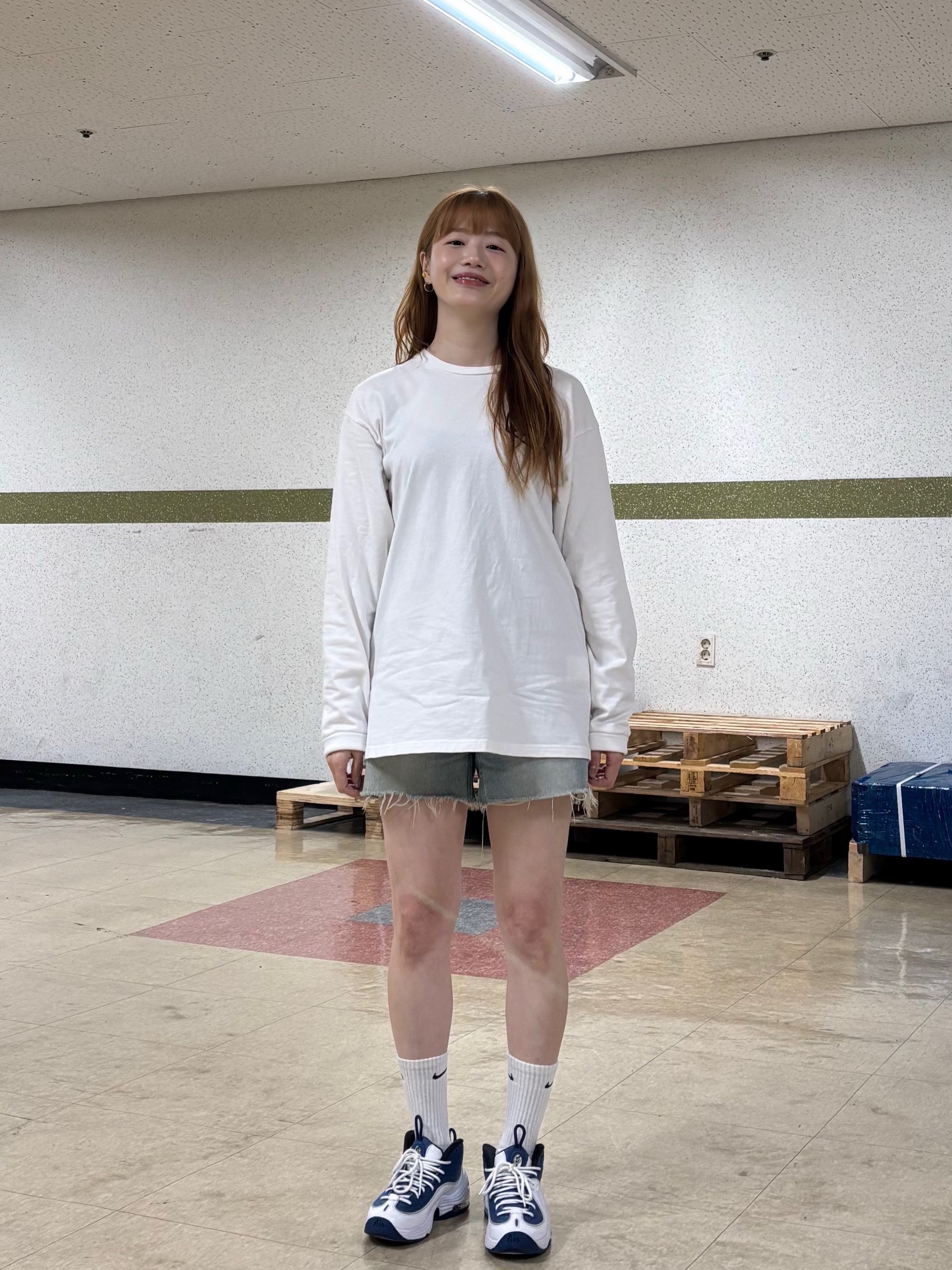 Deus Ex Machina Seoul College Long Sleeve T-Shirt White, Nike Air Penny II Atlantic Blue 착용 스타일 - 3