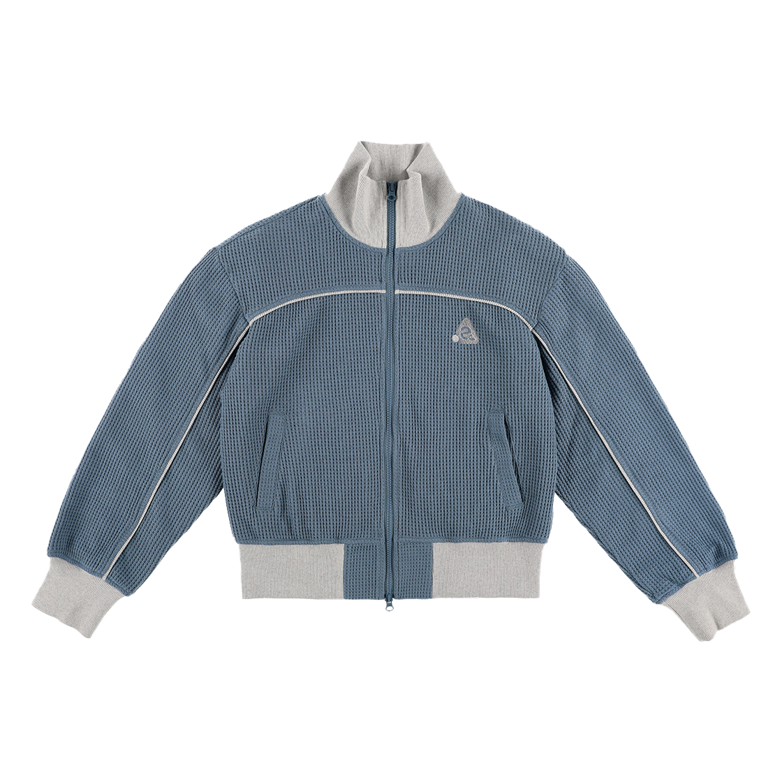 HIS25SS001JKBL Heisan Waffle Track Zip-up Jacket - Blue