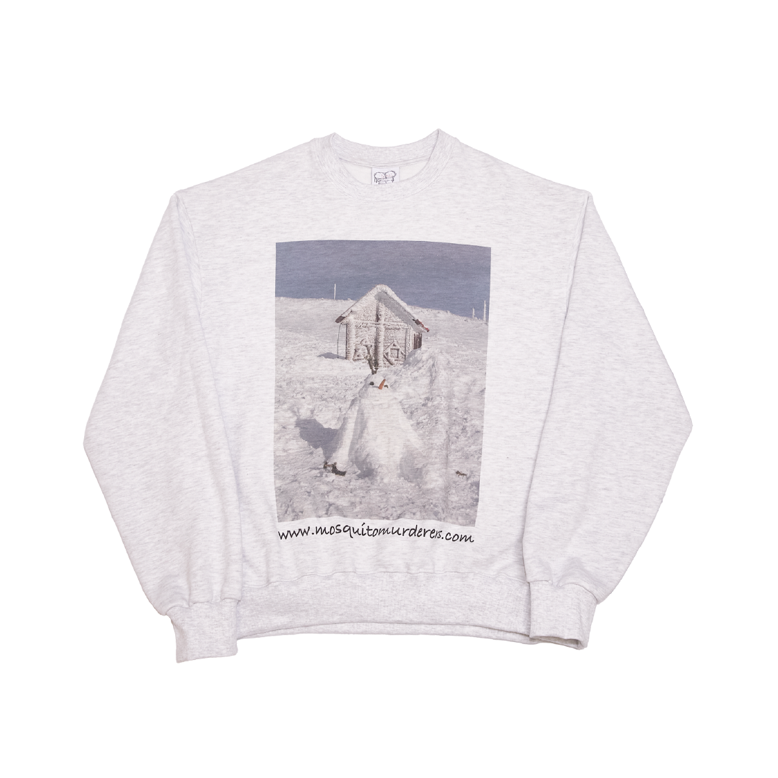 모스키토 머더러스 스노우맨 스웻셔츠 오트밀(Mosquito Murderers Snowman Sweatshirt Oatmeal)