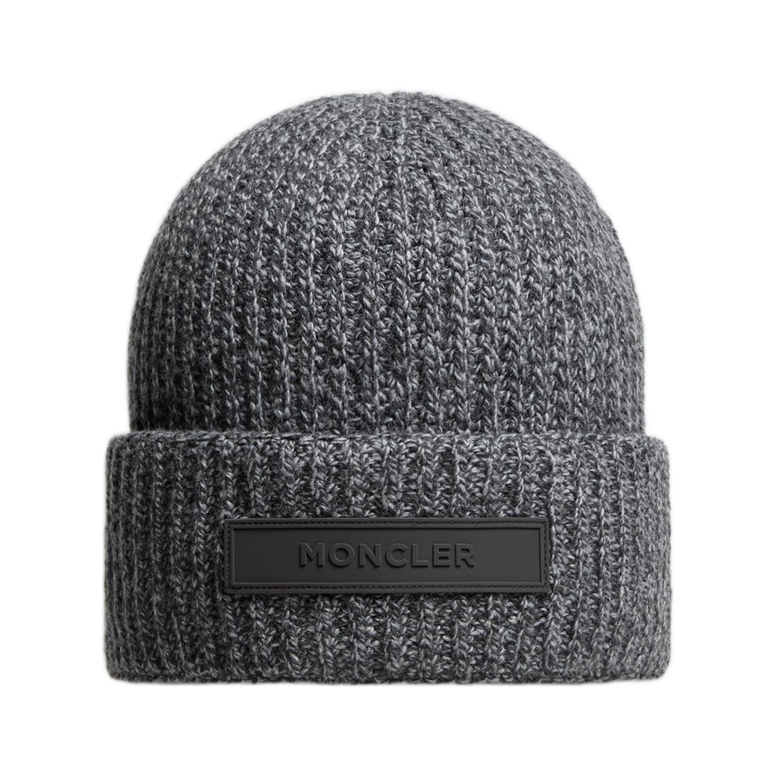 K2-091-3B00042-M3550-P99 Moncler Mouline Wool & Cashmere Beanie Dark Grey - 25FW