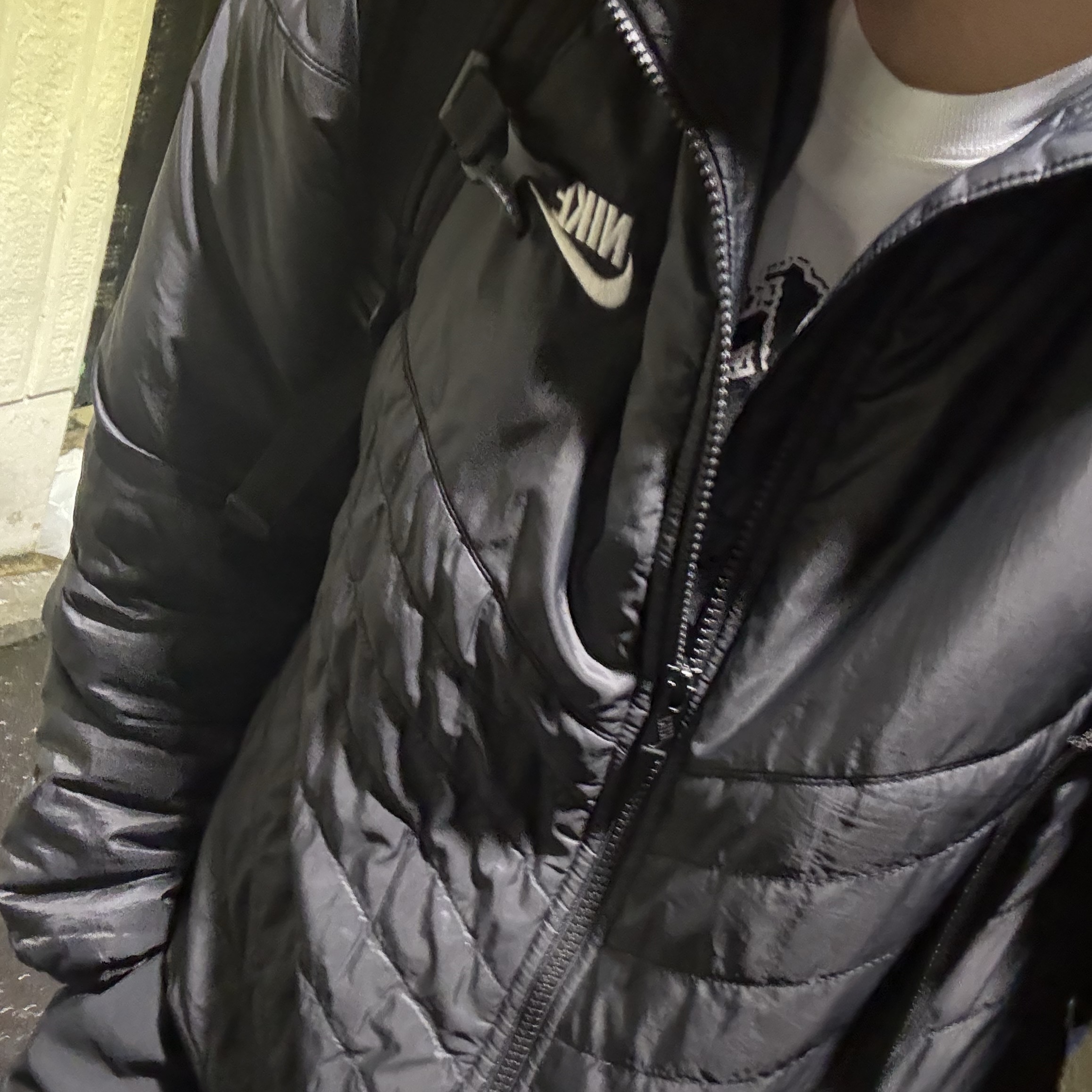 Nike NSW Therma-Fit Windrunner Water-Resistant Puffer Jacket Black Sail - Asia 착용 스타일