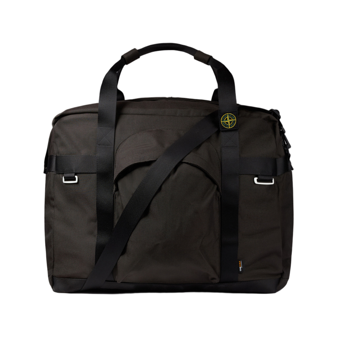 K2S1592000-09S0075-V0062 Stone Island 9200009 Resin Treated Cordura 1500 Duffle Bag with Zip Pockets and Adjustable Strap Lead Grey - 25FW