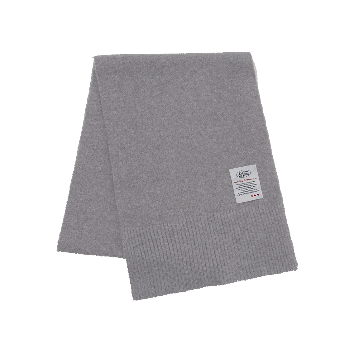 리끌로우 울터치 니트 머플러 그레이(RECLOW Wool Touch Knit Muffler Gray)