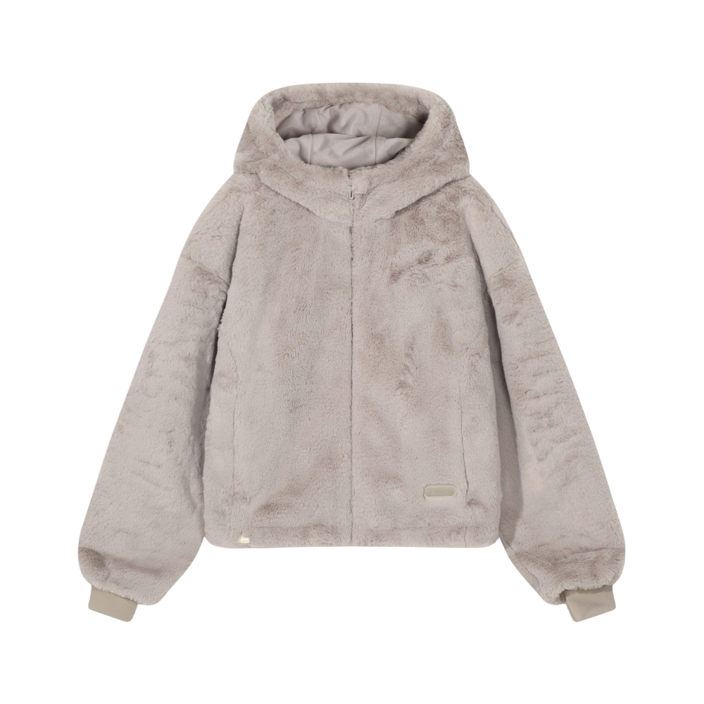 1100FS254PL02F001260 [6% 적립] FILA Fake Fur Hood Jumper Beige