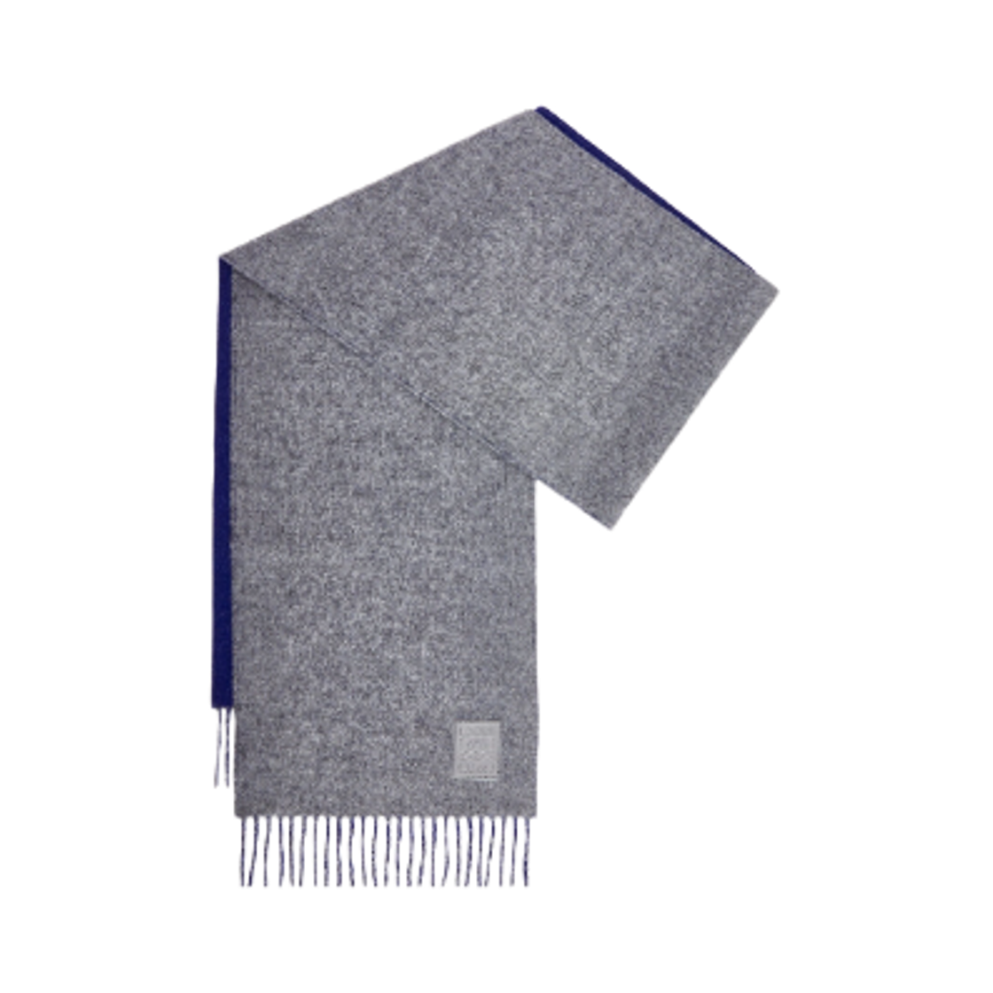 F811251X06-1134 Loewe Wool and Cashmere Muffler Grey Blue
