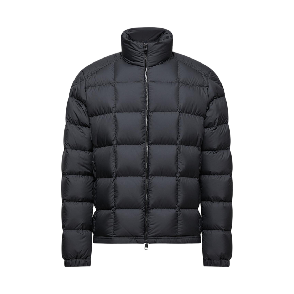 K2-091-1A00024-597X2-999 Moncler Eglise Square Quilted Hooded Short Down Jacket Black - 25FW