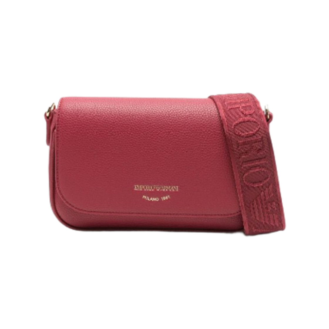 EW000538AF12036M5068 Emporio Armani Myea Deer Print Mini Bag Red
