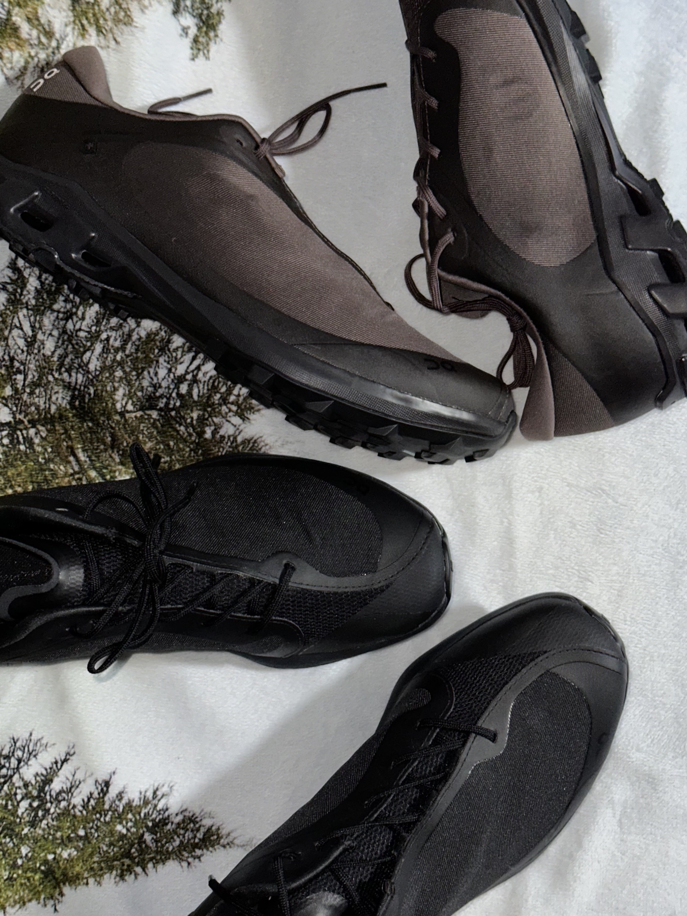 On Running x Post Archive Faction (Paf) Cloudmonster 2 Vapor Frost, On Running x Post Archive Faction (Paf) Cloudmonster 2 Thorn Brown 착용 스타일 - 4