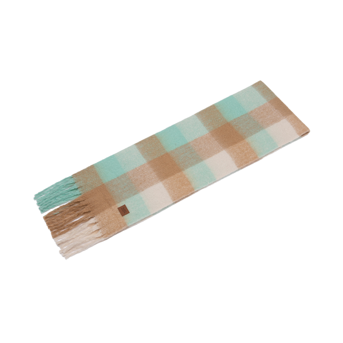 리끌로우 스노우 체크 머플러 민트(RECLOW Snow Check Muffler Mint) - 3